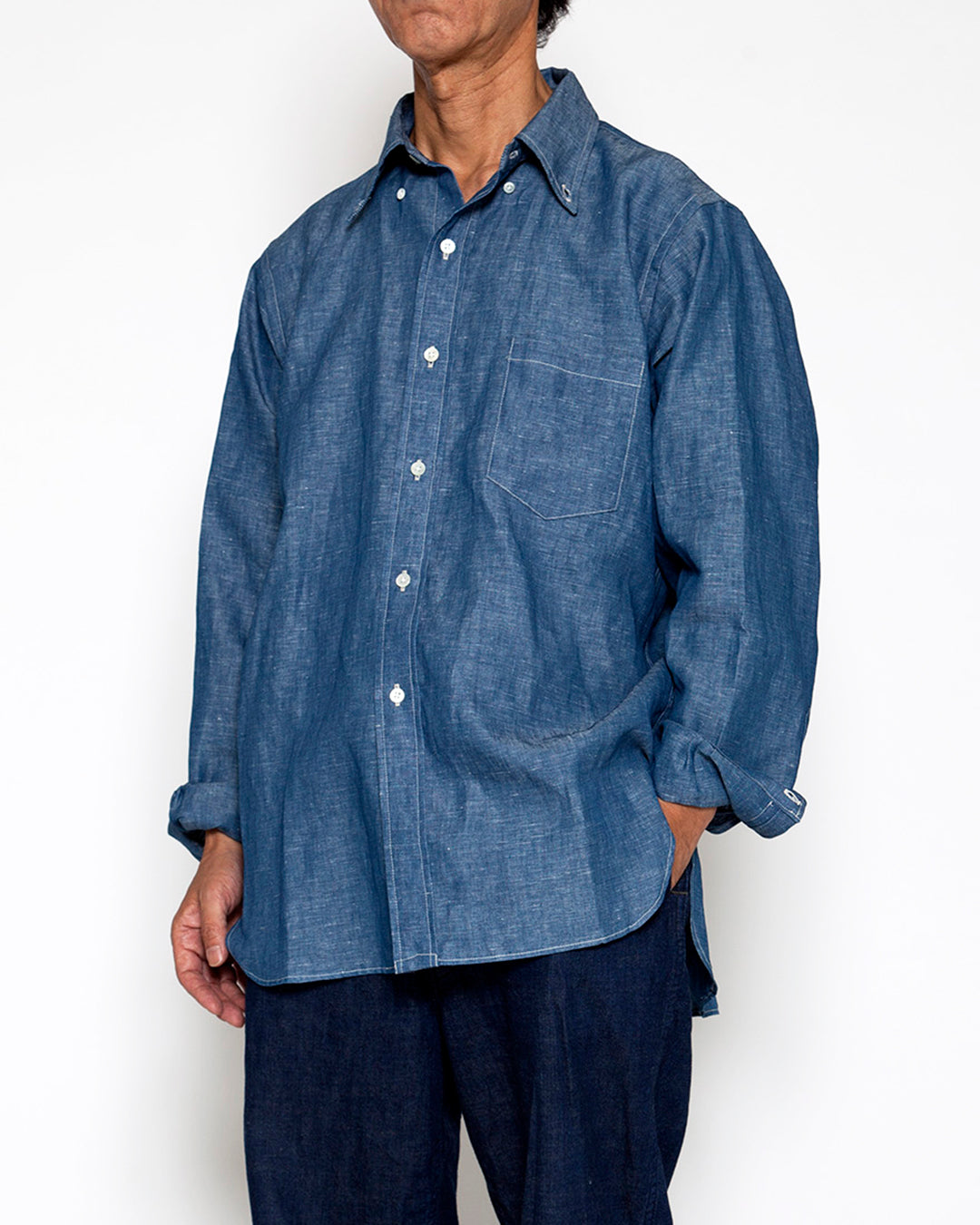 DELIVERY】THE CORONA UTILITY - WHITE COLLAR WORK SHIRT