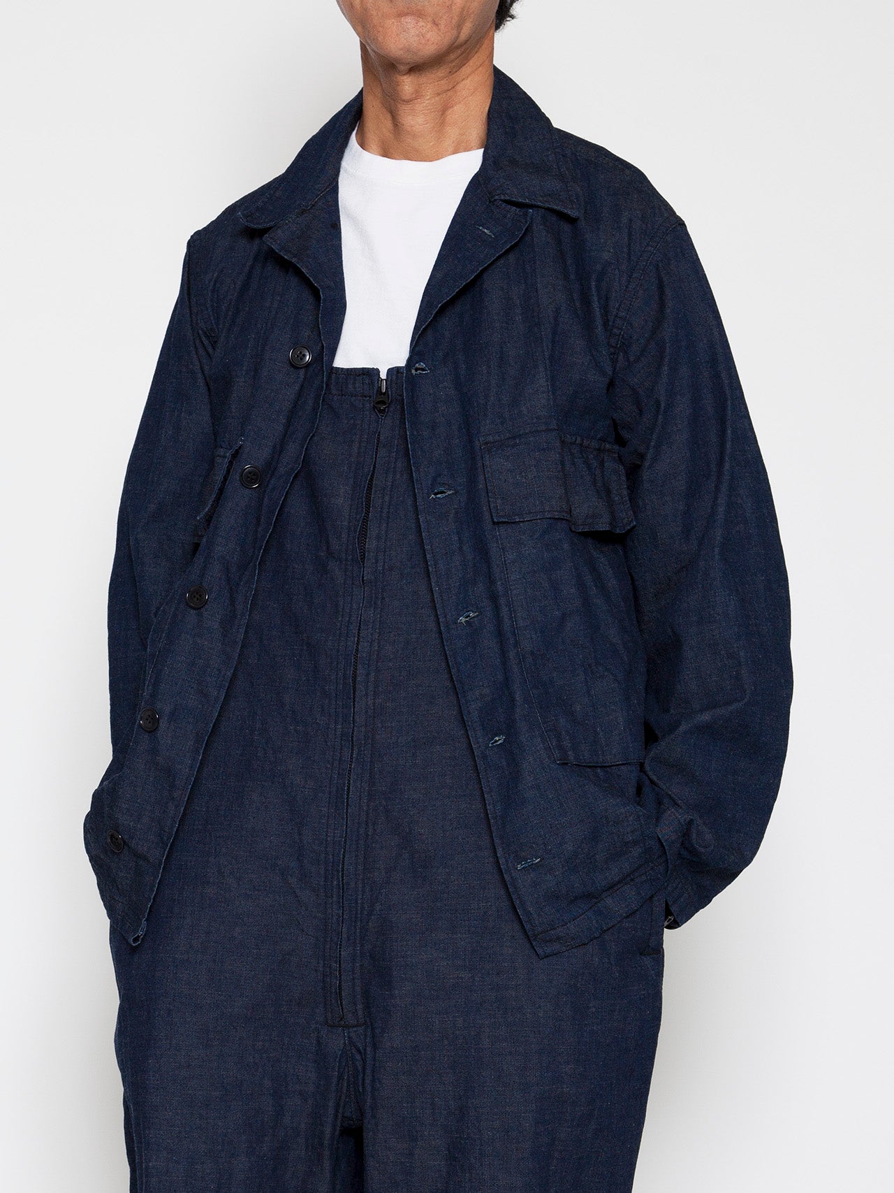 DELIVERY】THE CORONA UTILITY - NAVY UTILITY JAC SHIRT