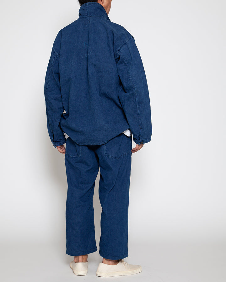 CSJ004 - CORONA・M-44 PULLOVER JACKET / Indigo Denim w/ Bio-wash