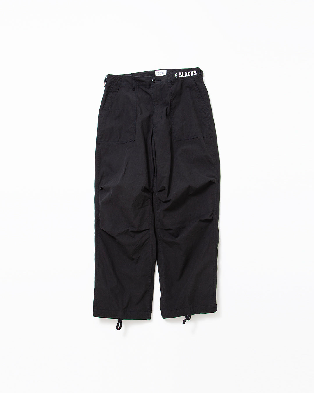 FP005 - AGGRESSOR SLACKS / Black w/ Bio-wash – THE CORONA UTILITY