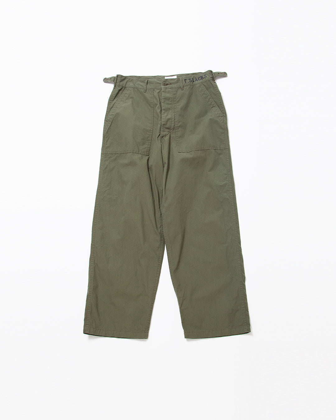 FP027 - M-47 UTILITY SLACKS / Olive Green w/ Bio-wash – THE CORONA