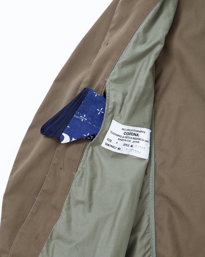 THE CORONA UTILITY - CJ002・UTILITY WORK COAT / Dark Khaki