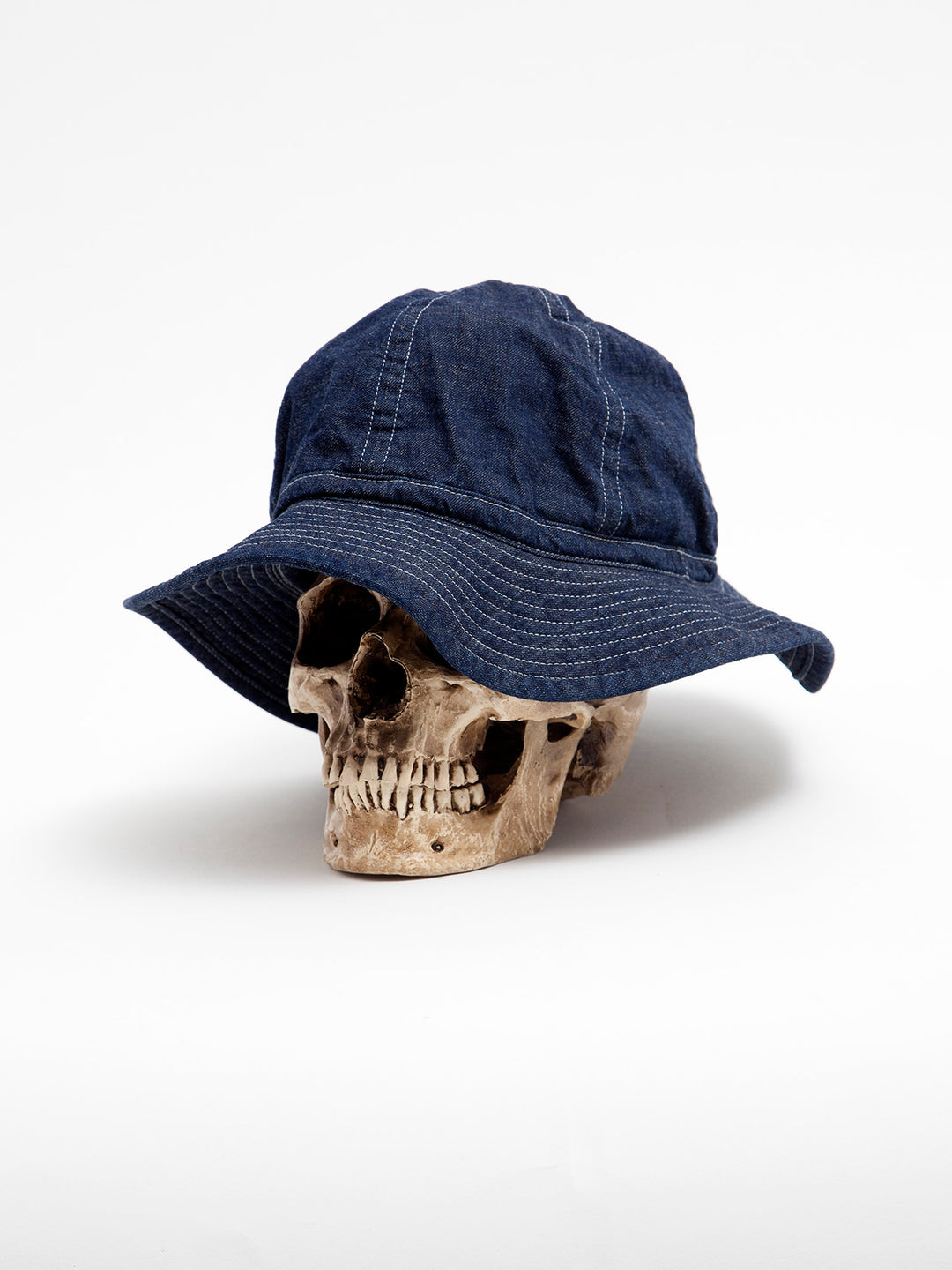 THE CORONA UTILITY - CA009・UTILITY ARMY HAT / High Density Indigo Denim w/Natural stitch