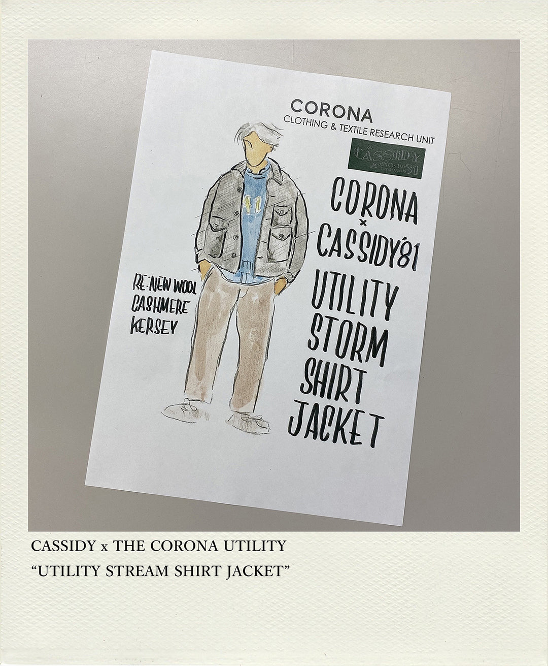 CASSIDY x CORONA・UTILITY STREAM SHIRT