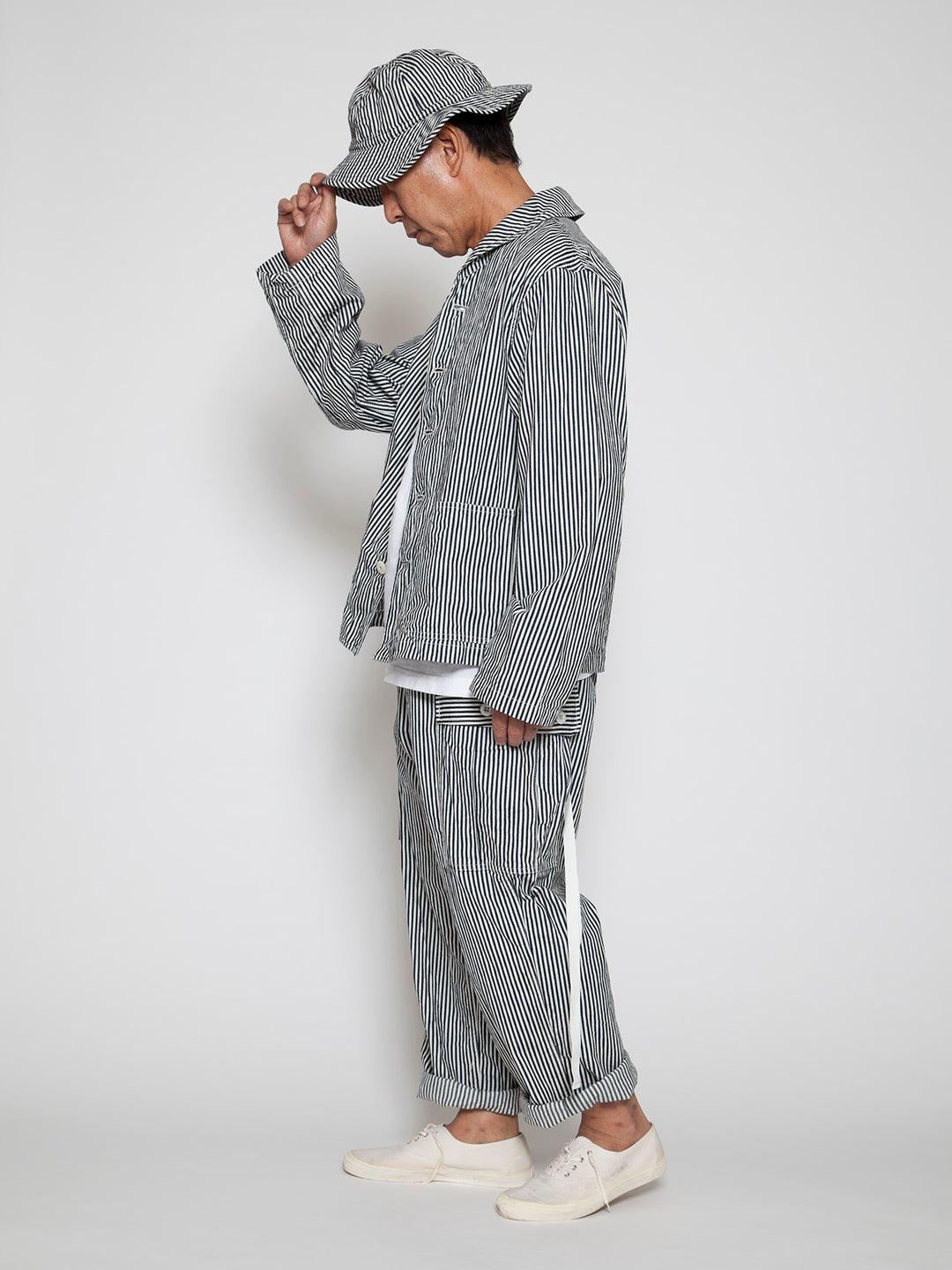 THE CORONA UTILITY x FATIGUE SLACKS x HICKORY STRIPE 2022SS