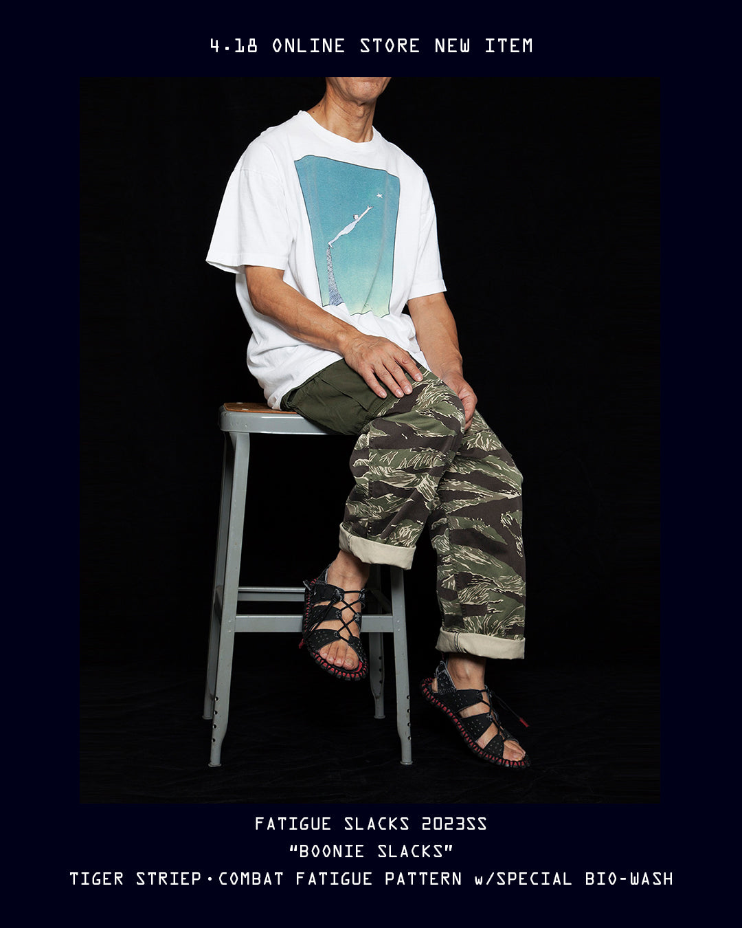 4.18 ONLINE STORE NEW ITEM / BOONIE SLACKS 2023SS