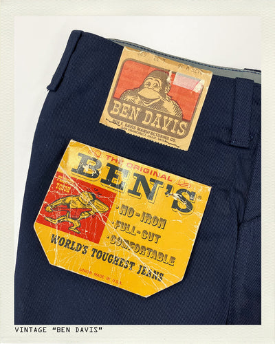 VINTAGE POLY-COTTON TWILL WORK PANTS