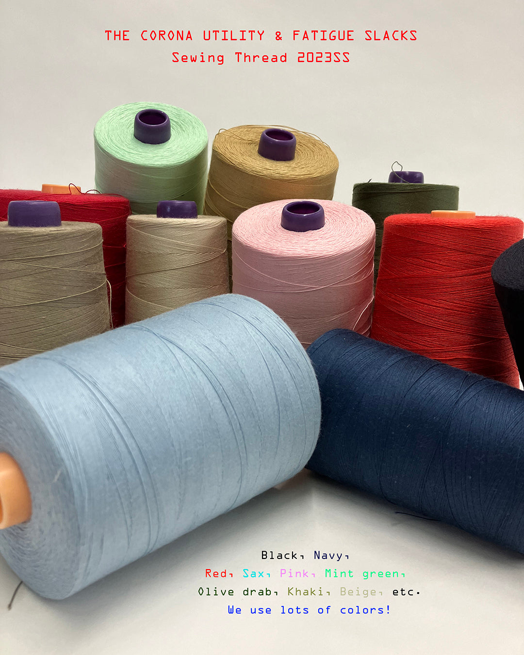 THE CORONA UTILITY & FATIGUE SLACKS SEWING THREAD 2023SS