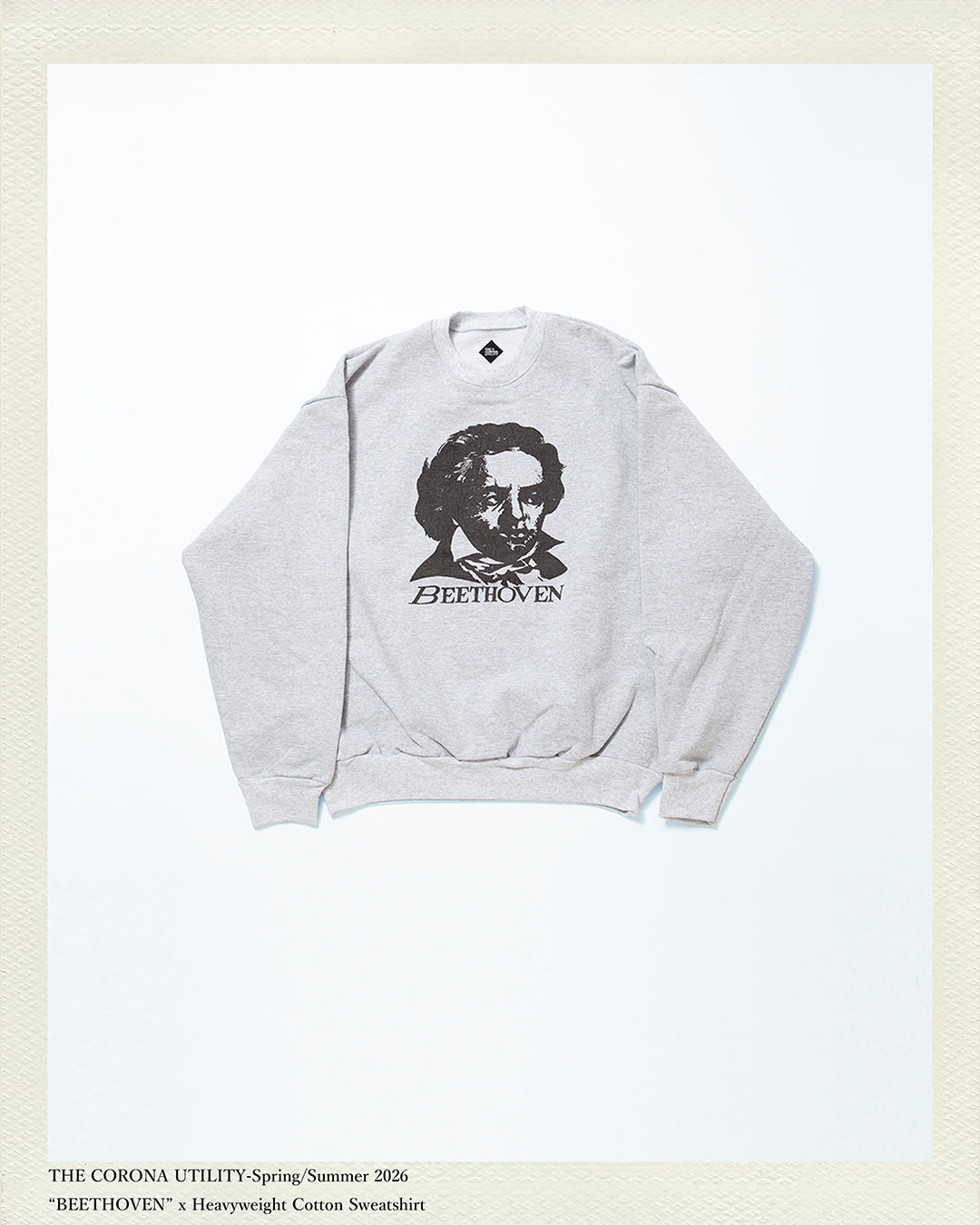 3.9 ONLINE STORE NEW ITEM/PRINT SWEATSHIRT “BEETHOVEN”