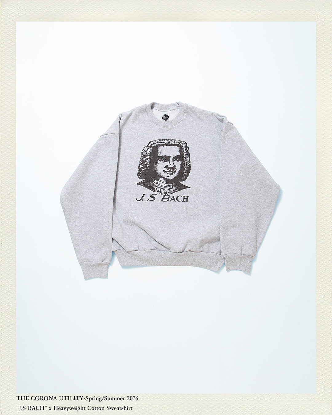 3.9 ONLINE STORE NEW ITEM/PRINT SWEATSHIRT “J.S BACH”