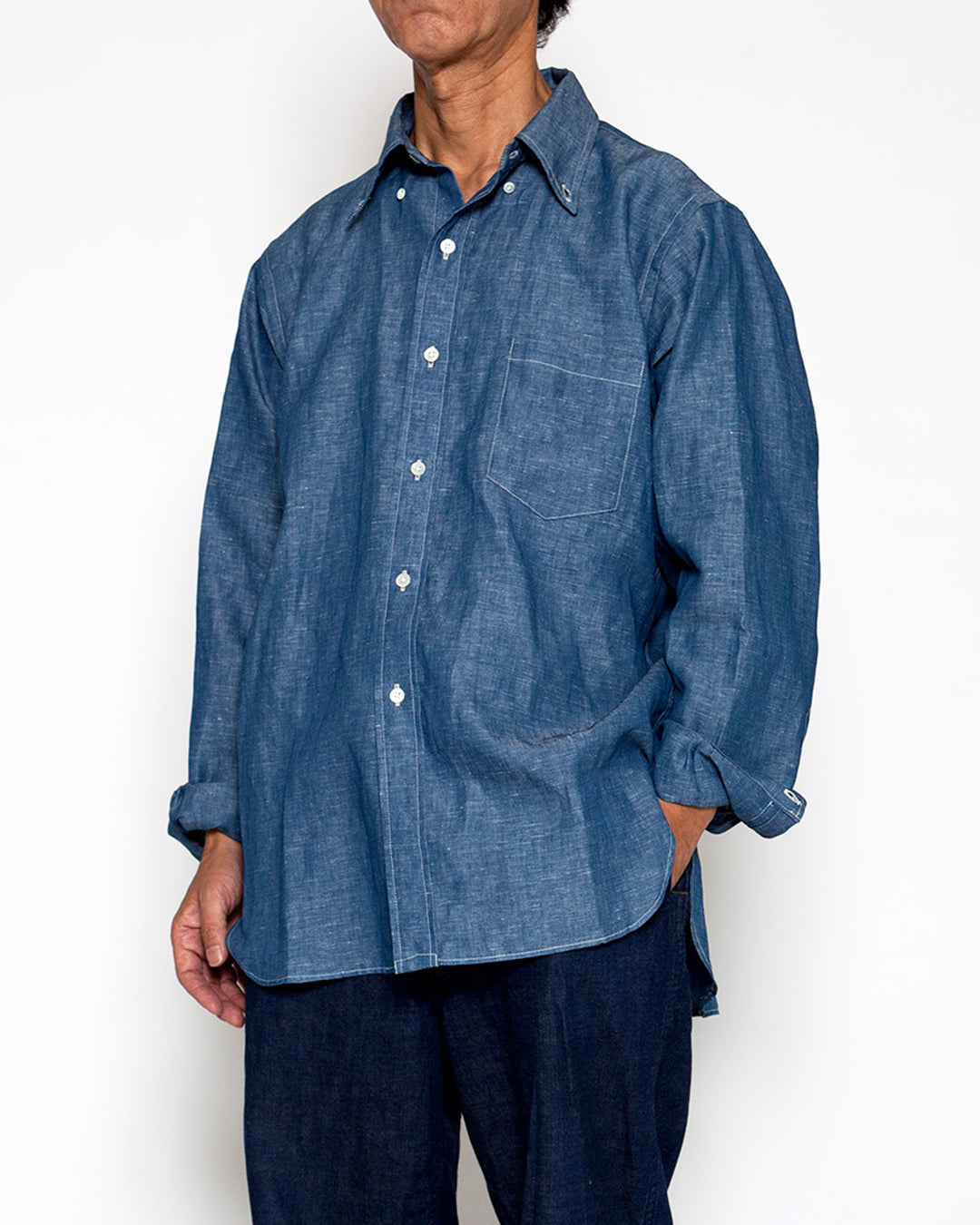【DELIVERY】THE CORONA UTILITY - WHITE COLLAR WORK SHIRT