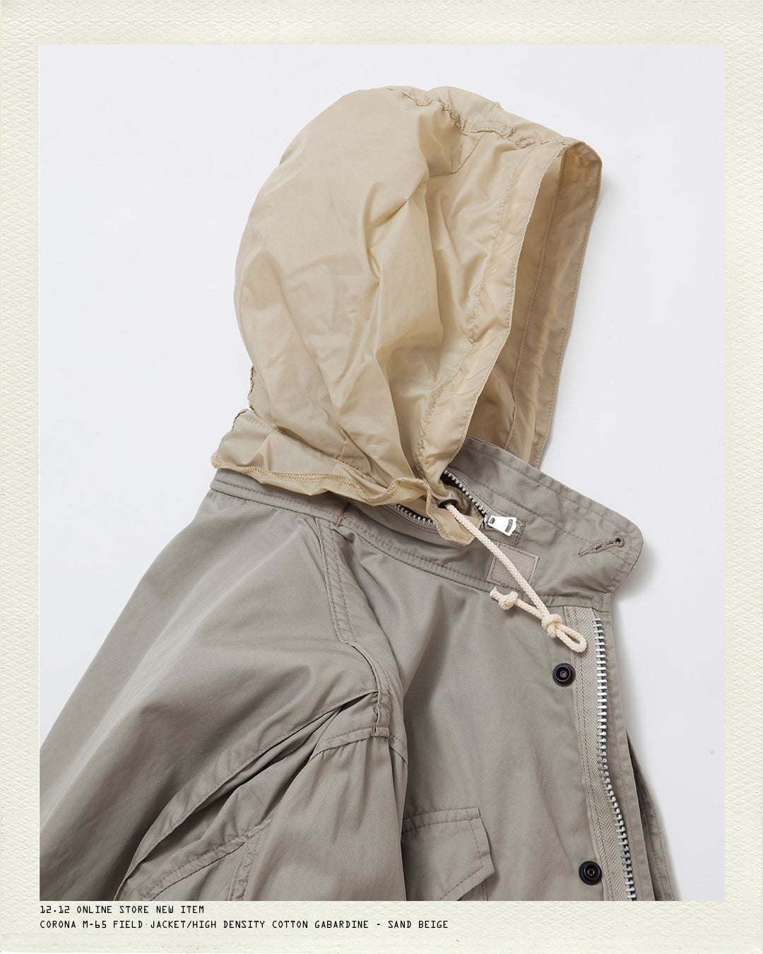 12.12 ONLINE STORE NEW ITEM/CORONA・M-65 FIELD JACKET