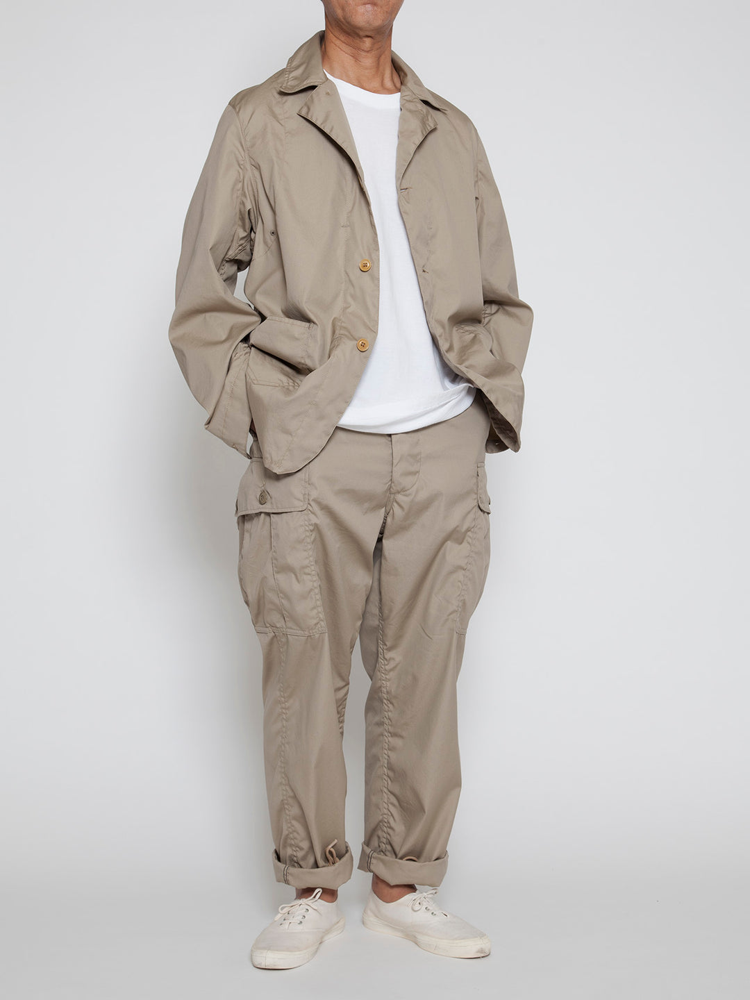 Jacket Style x Military Fatigue Pants