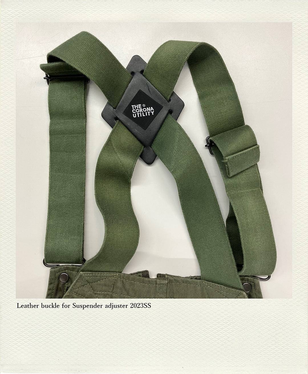 Leather buckle for Suspender adjuster 2023SS