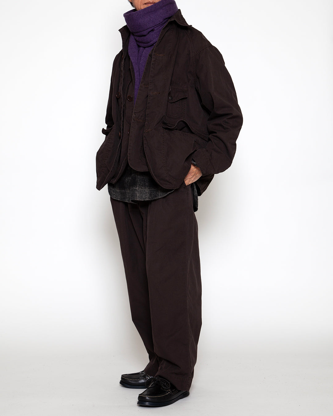 CJ001 - CORONA・GAME JACKET / Chocolate Brown w/ Bio-wash