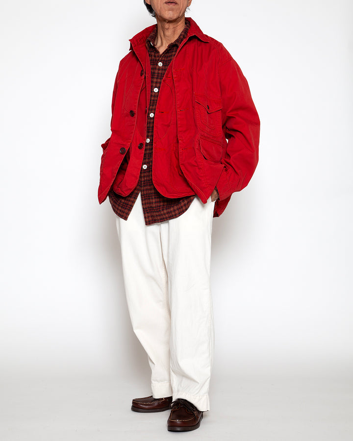 CJ001 - CORONA・GAME JACKET / Red w/ Bio-wash