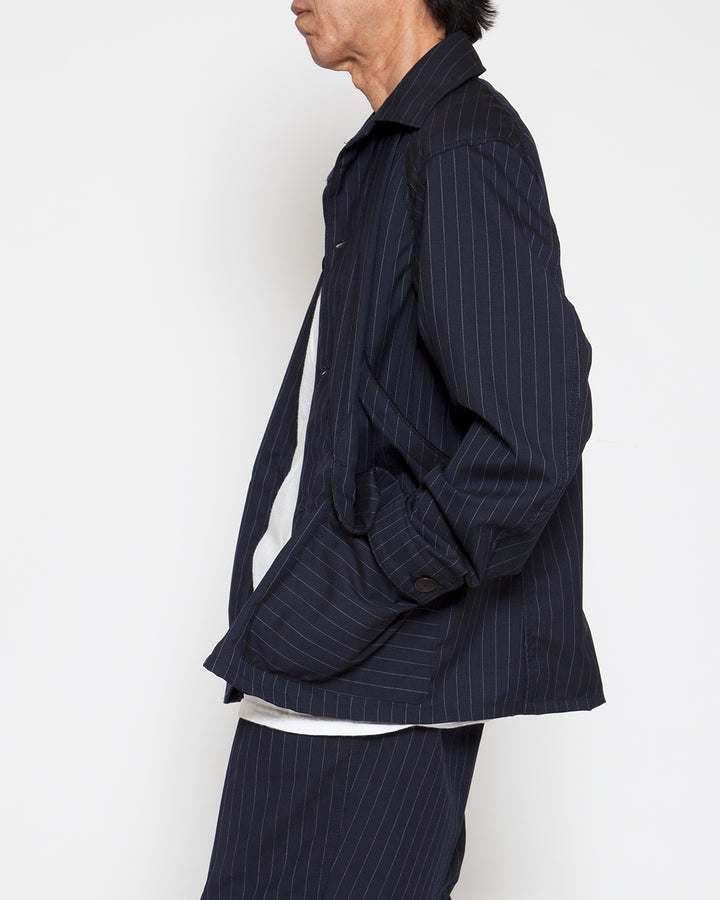 CJ001L・GAME JACKET LIGHT / Pinstripe on Navy