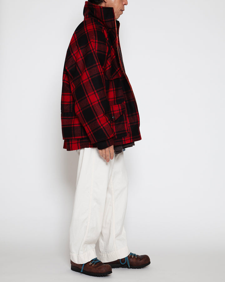 CJ007 - CORONA・ZIP LOGGER / Red × Black Buffalo Plaid