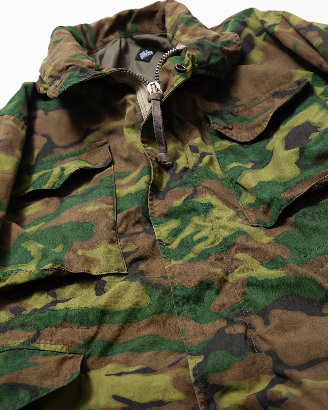 CJ112 - CORONA・M-65 FIELD JACKET / ERDL "GREEN in COUNTRY" w/ Special Bio-wash