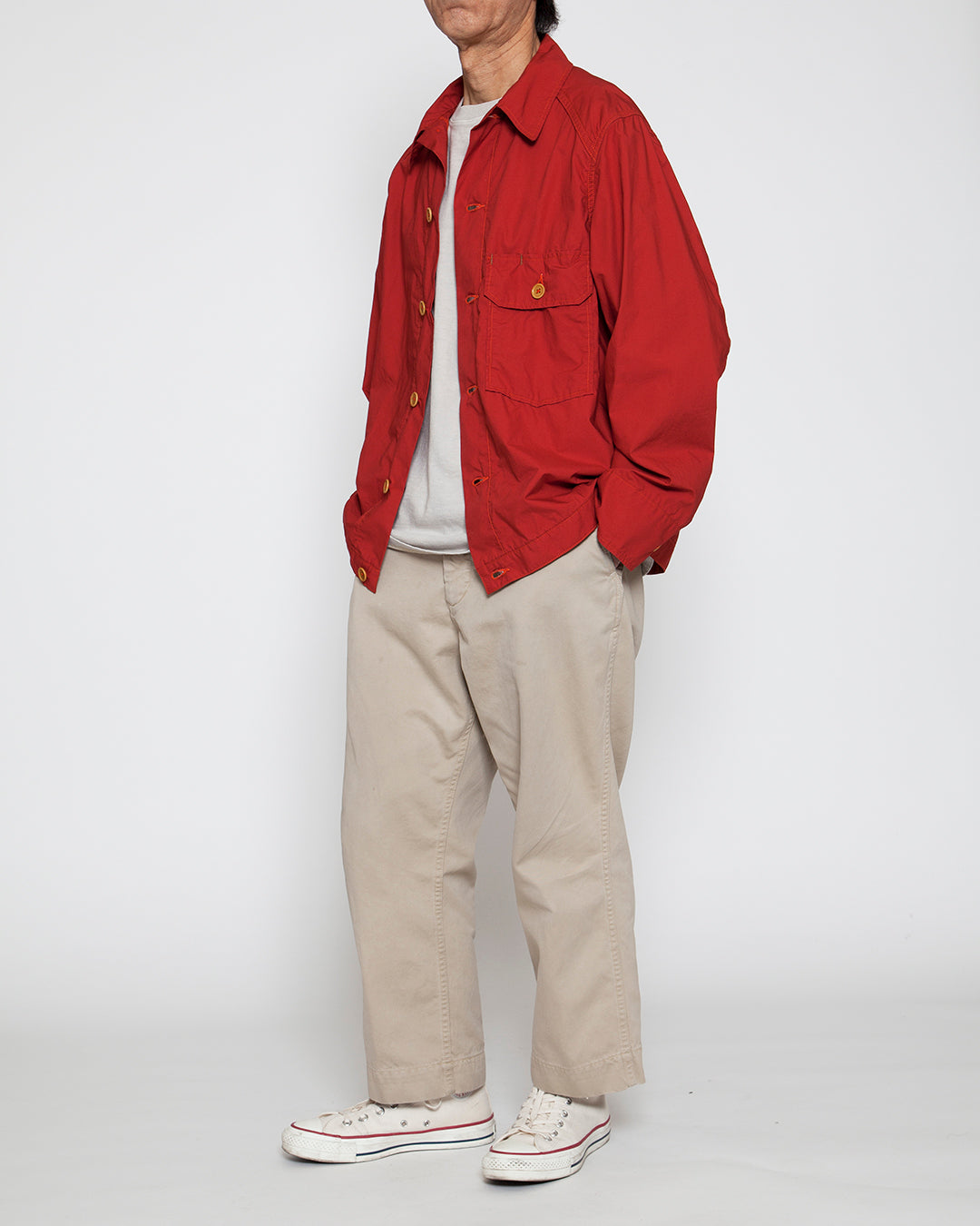 THE CORONA UTILITY - CS011・UTILITY FIELD JAC SHIRT / Red