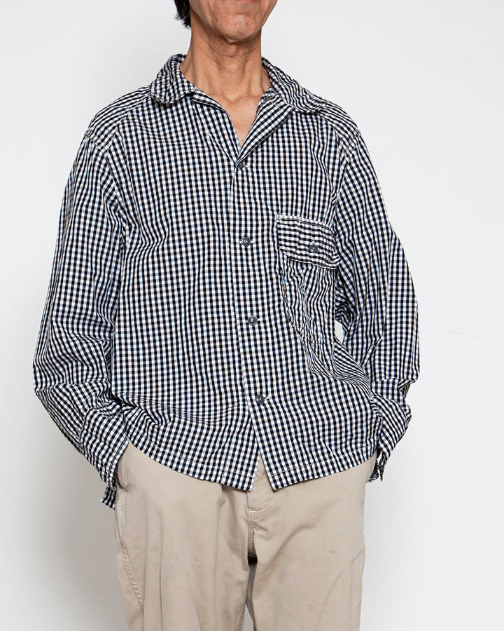 CS013・UTILITY FIELD SHIRT / Monotone Gingham Check