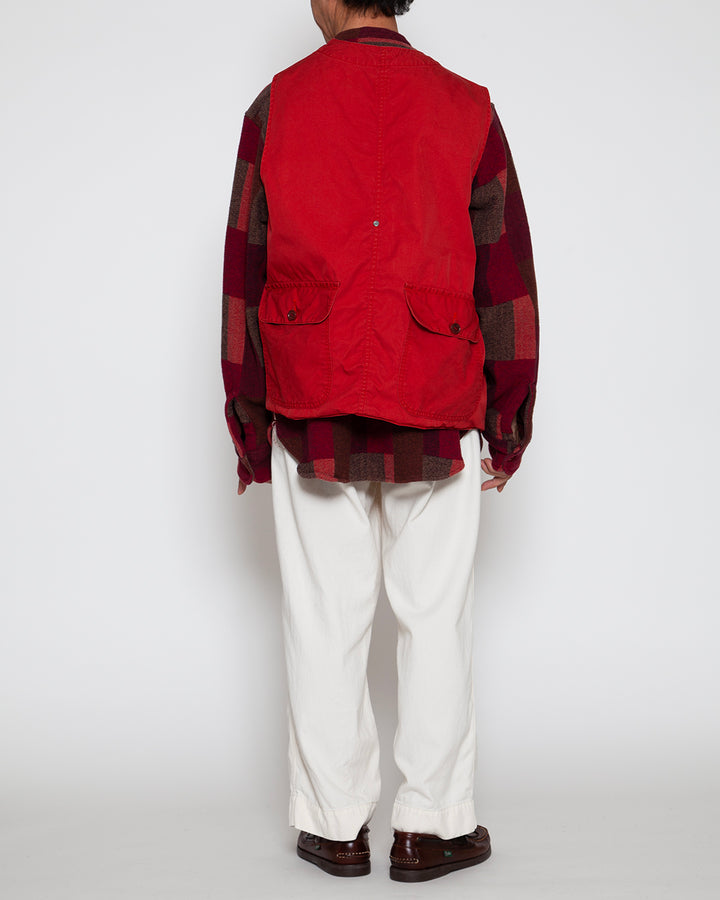 CV002 - CORONA・GAME VEST / Red w/ Bio-wash