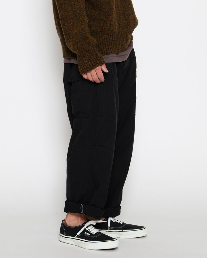 FP006 - JUNGLE SLACKS / Black w/ Bio-wash