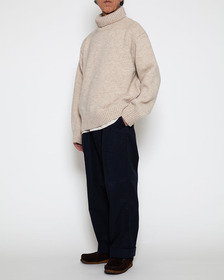 KN002 - KeyHole・NAVY TURTLE / Melange Sand