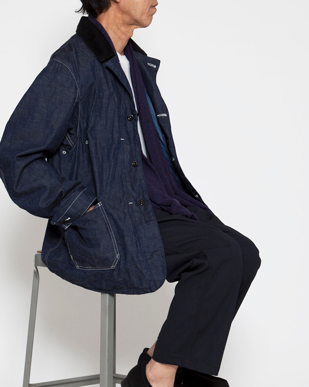 CJ002・UTILITY WORK COAT / Indigo Denim – THE CORONA UTILITY