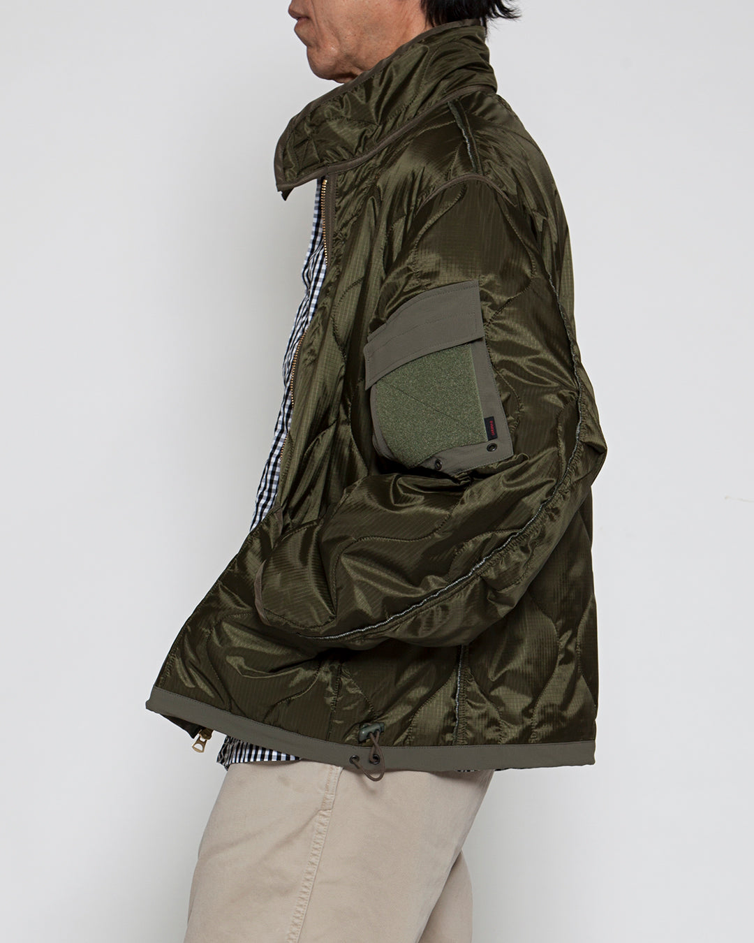 CJ020・ COMBAT QUILTING LINER JACKET / Olive Green