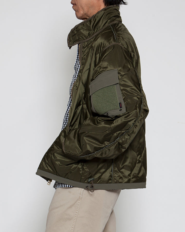 CJ020・ COMBAT QUILTING LINER JACKET / Olive Green