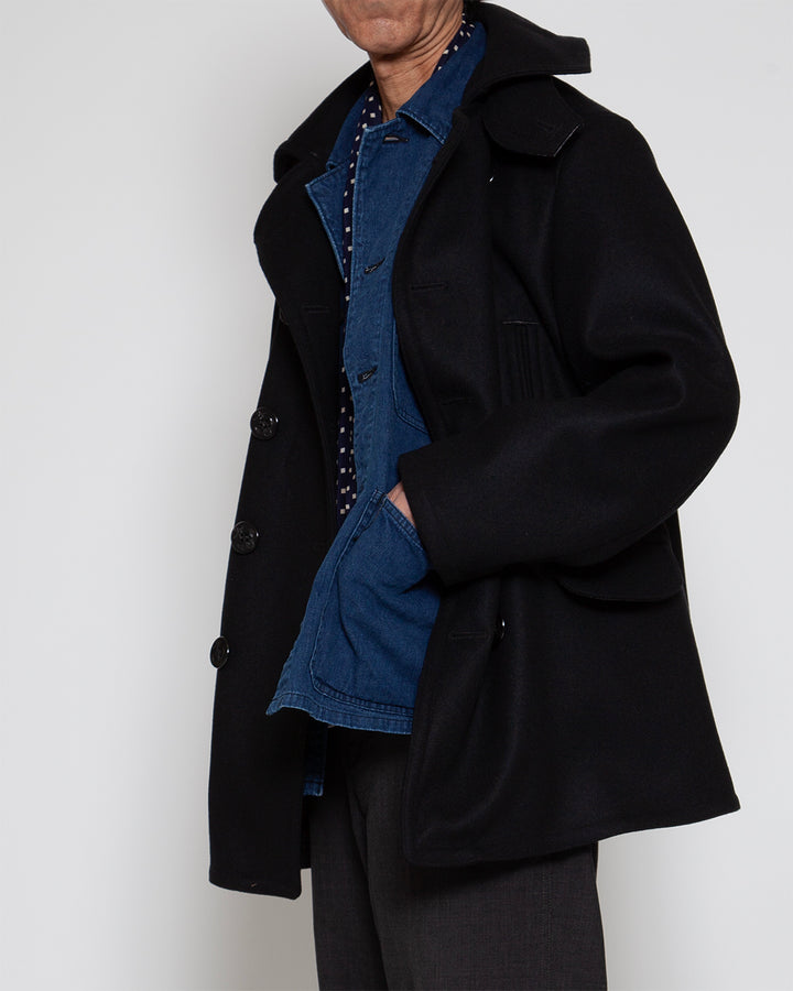 CJ067- SEAMEN'S COAT / Black