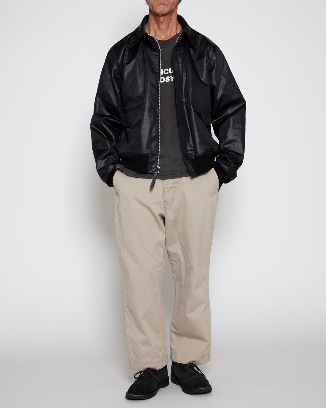 CJ077 - A-2 JACKET / Black