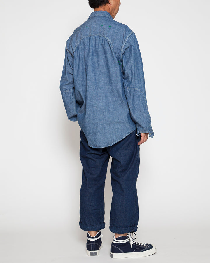 CS014 - CORONA・W-YOKE SHIRT / Blue Chambray