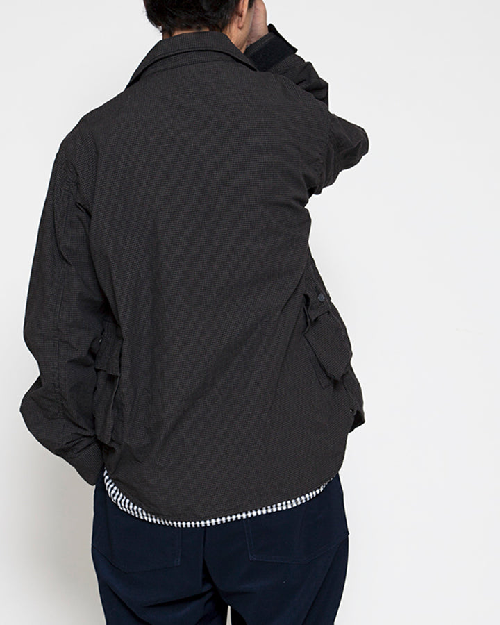 CSJ001・HUNTER HIKER JAC SHIRT / Black × White