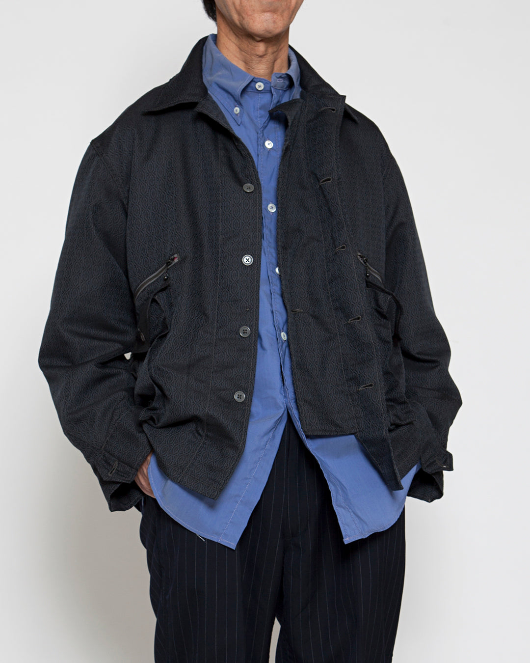 CSJ003・6POCKET JAC SHIRT / Black
