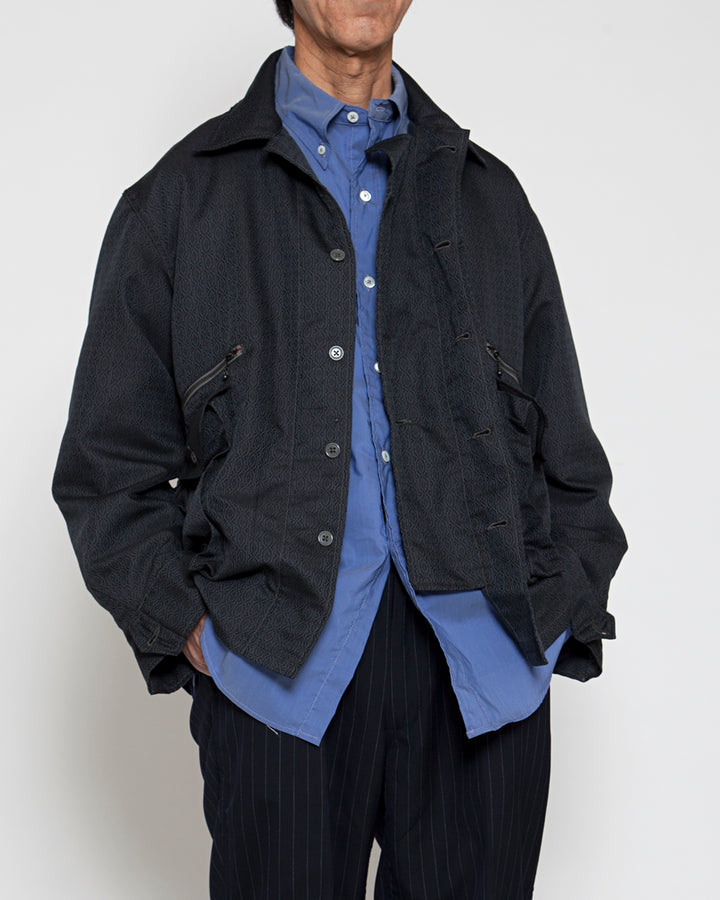 CSJ003・6POCKET JAC SHIRT / Black