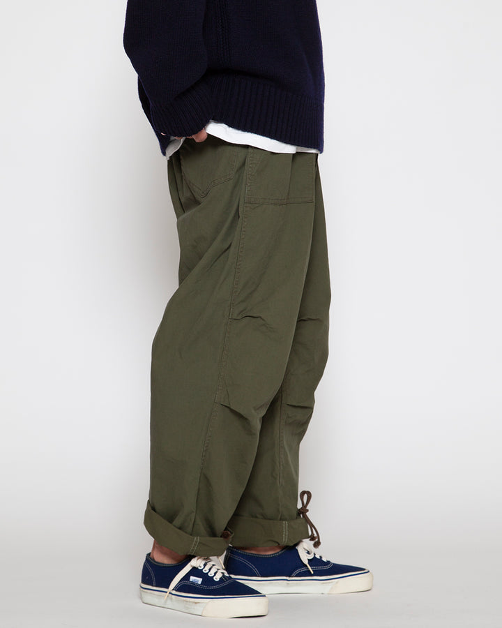 FP005 - AGGRESSOR SLACKS / Olive Green w/ Bio-wash