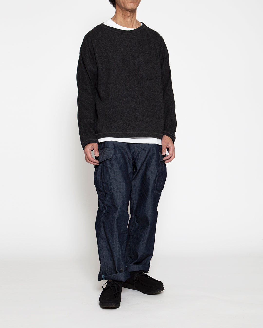 FATIGUE SLACKS - FP006・JUNGLE SLACKS / Indigo Chambray