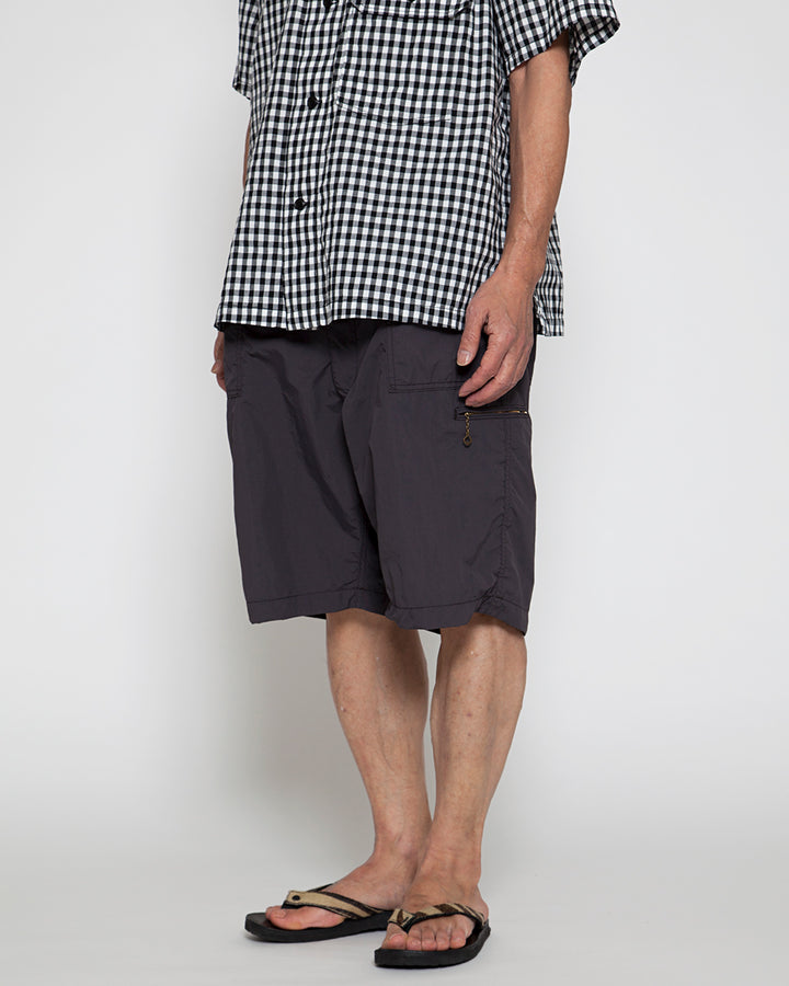 FP024S・UTILITY EASY SHORT SLACKS / Charcoal
