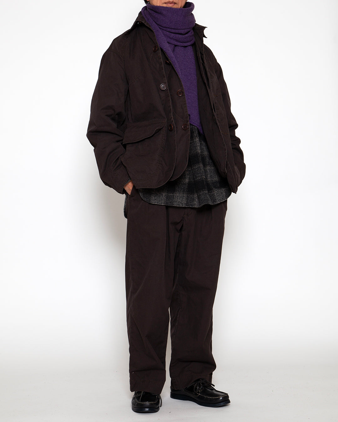 CJ001 - CORONA・GAME JACKET / Chocolate Brown w/ Bio-wash
