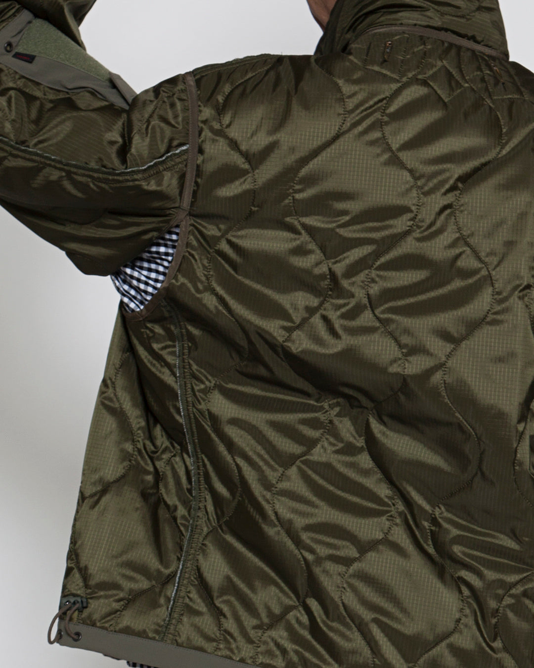 CJ020・ COMBAT QUILTING LINER JACKET / Olive Green