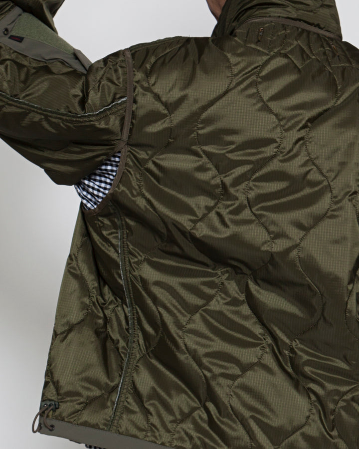 CJ020・ COMBAT QUILTING LINER JACKET / Olive Green