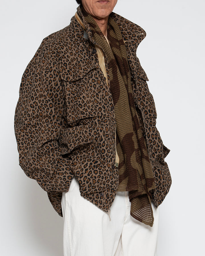 CJ112 - CORONA・M-65 FIELD JACKET / Leopard w/ Special Bio-wash