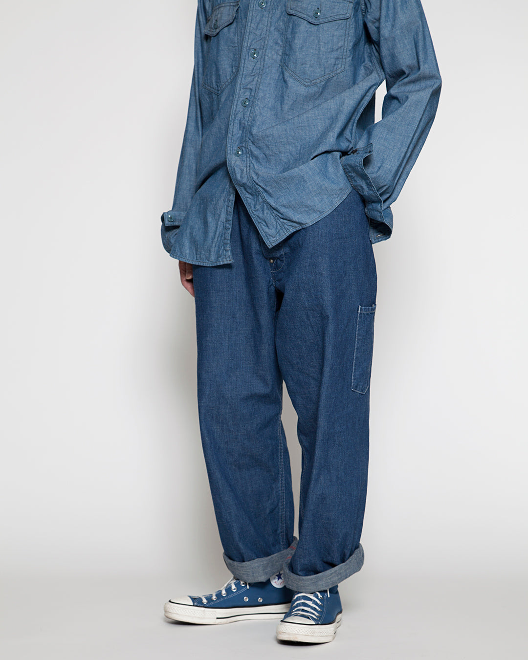 CP011・HALF O'ALLS / Indigo Denim w/ Stone Bio Wash – THE