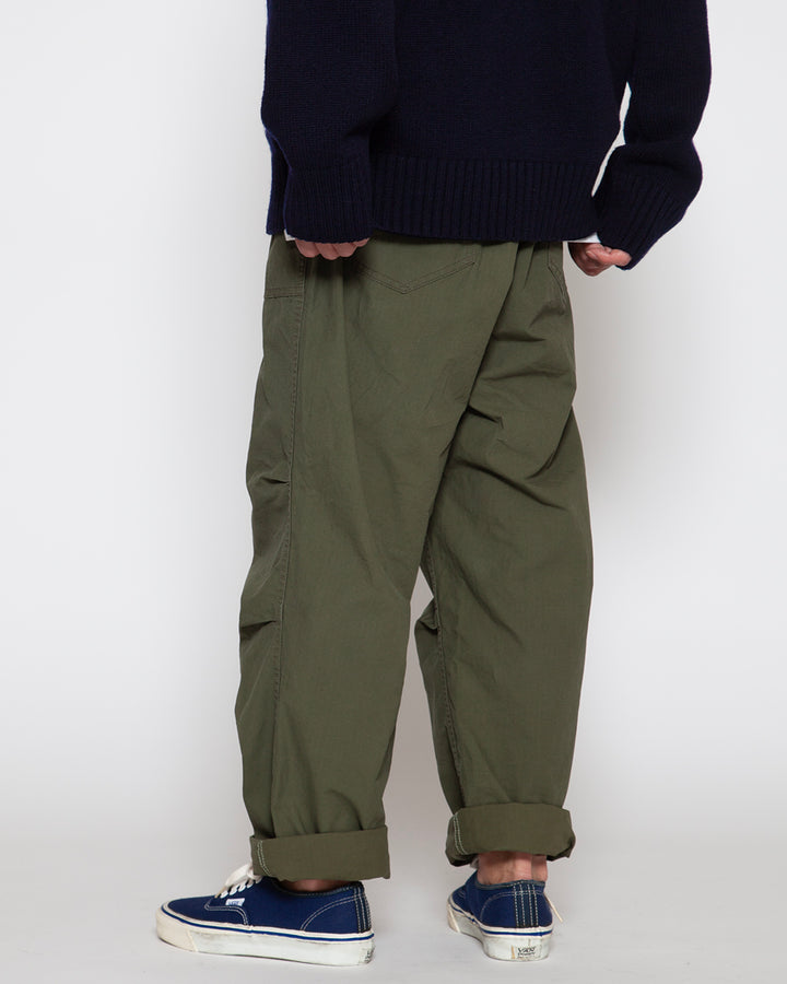FP005 - AGGRESSOR SLACKS / Olive Green w/ Bio-wash