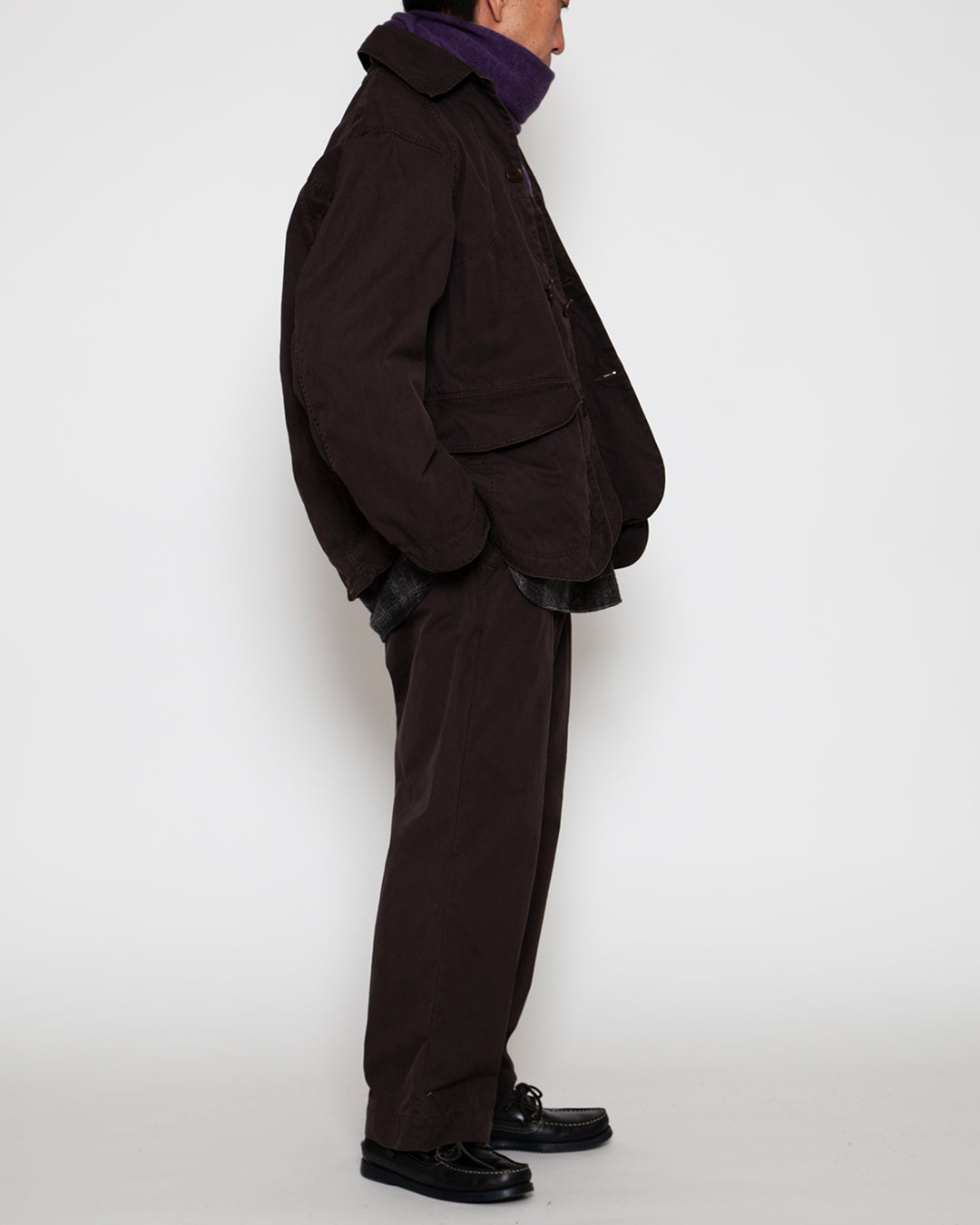 CJ001 - CORONA・GAME JACKET / Chocolate Brown w/ Bio-wash