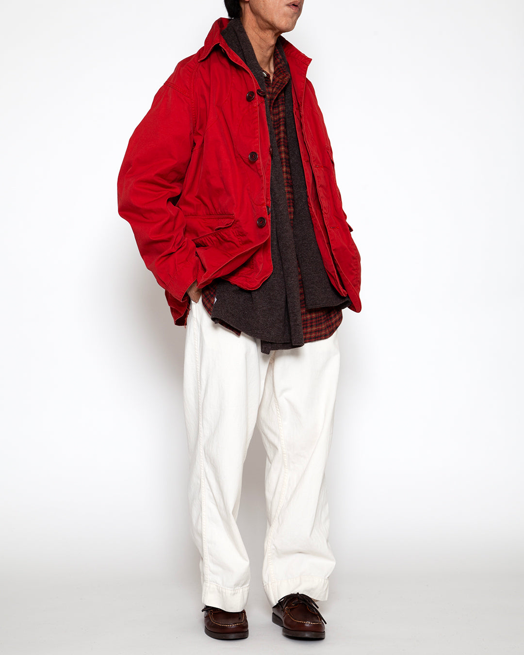 CJ001 - CORONA・GAME JACKET / Red w/ Bio-wash