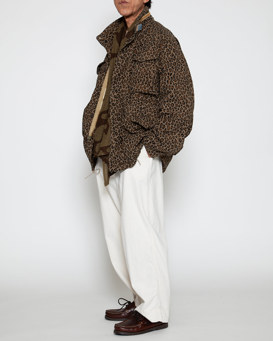 CJ112 - CORONA・M-65 FIELD JACKET / Leopard w/ Special Bio-wash