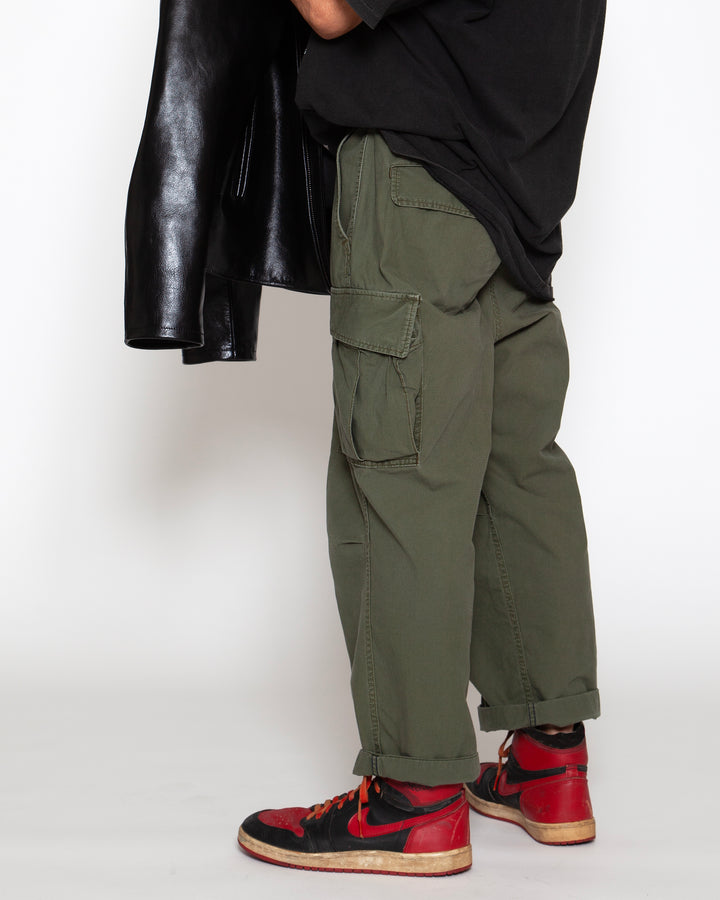 FP006 - JUNGLE SLACKS / Olive Green w/ Bio-wash
